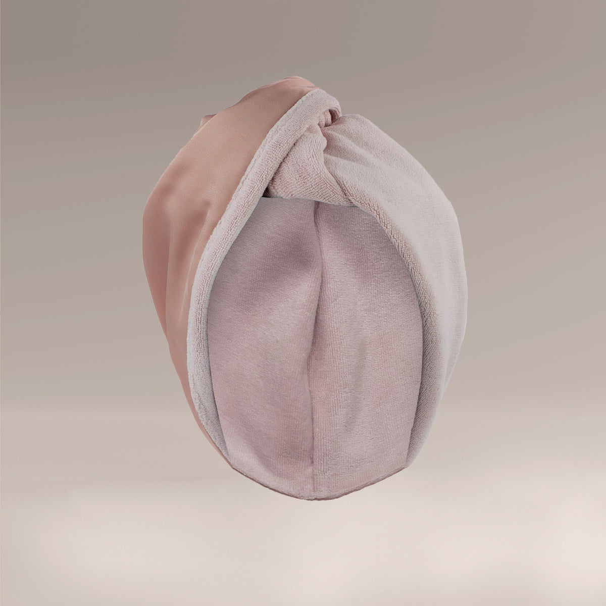 Turban z mikrofibry do szybkiego suszenia włosów - różowy