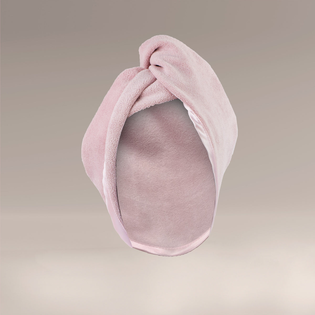 Turban z mikrofibry do szybkiego suszenia włosów - róż
