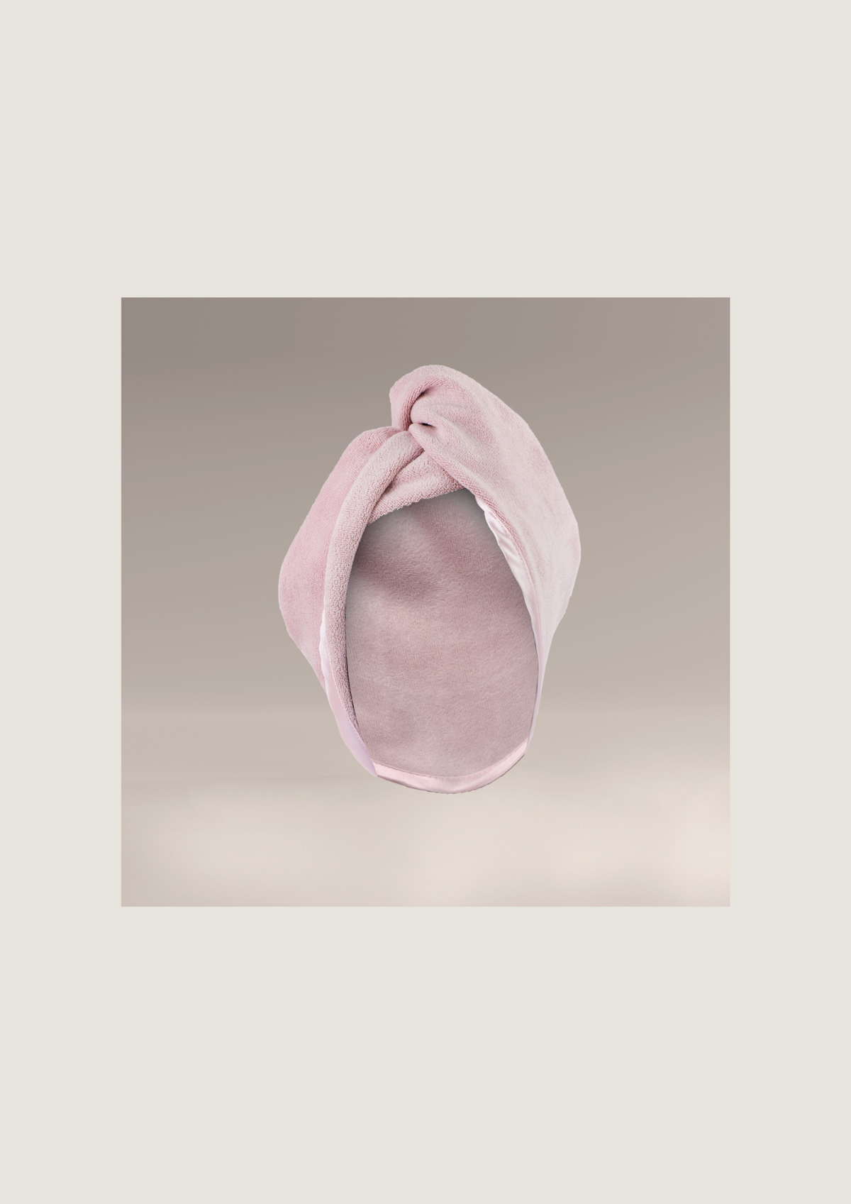 Turban z mikrofibry do szybkiego suszenia włosów - różowy
